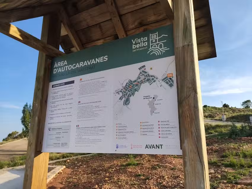 &Aacute;REA DE AUTOCARAVANAS de Vistabella del Maestrat