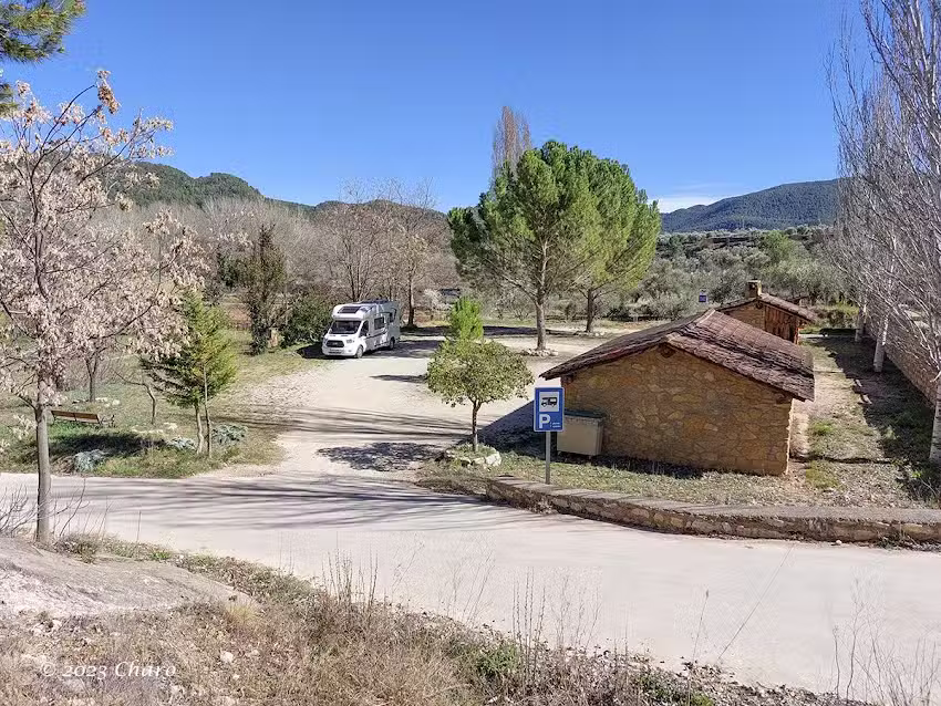 &Aacute;rea de Servicios para Autocaravanas de La Olmeda.