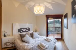 Casa Bela IV. Apartamento turístico con vistas al río Ulla en Ponte Ledesma.