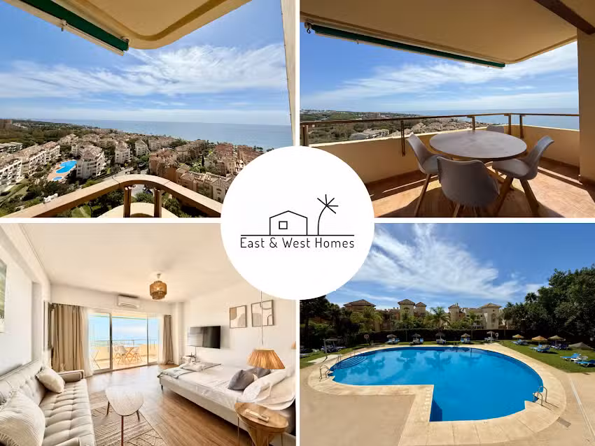 Marbella Sky: 180&deg; Mediterranean Sea View Terrace &ndash; East and West Homes